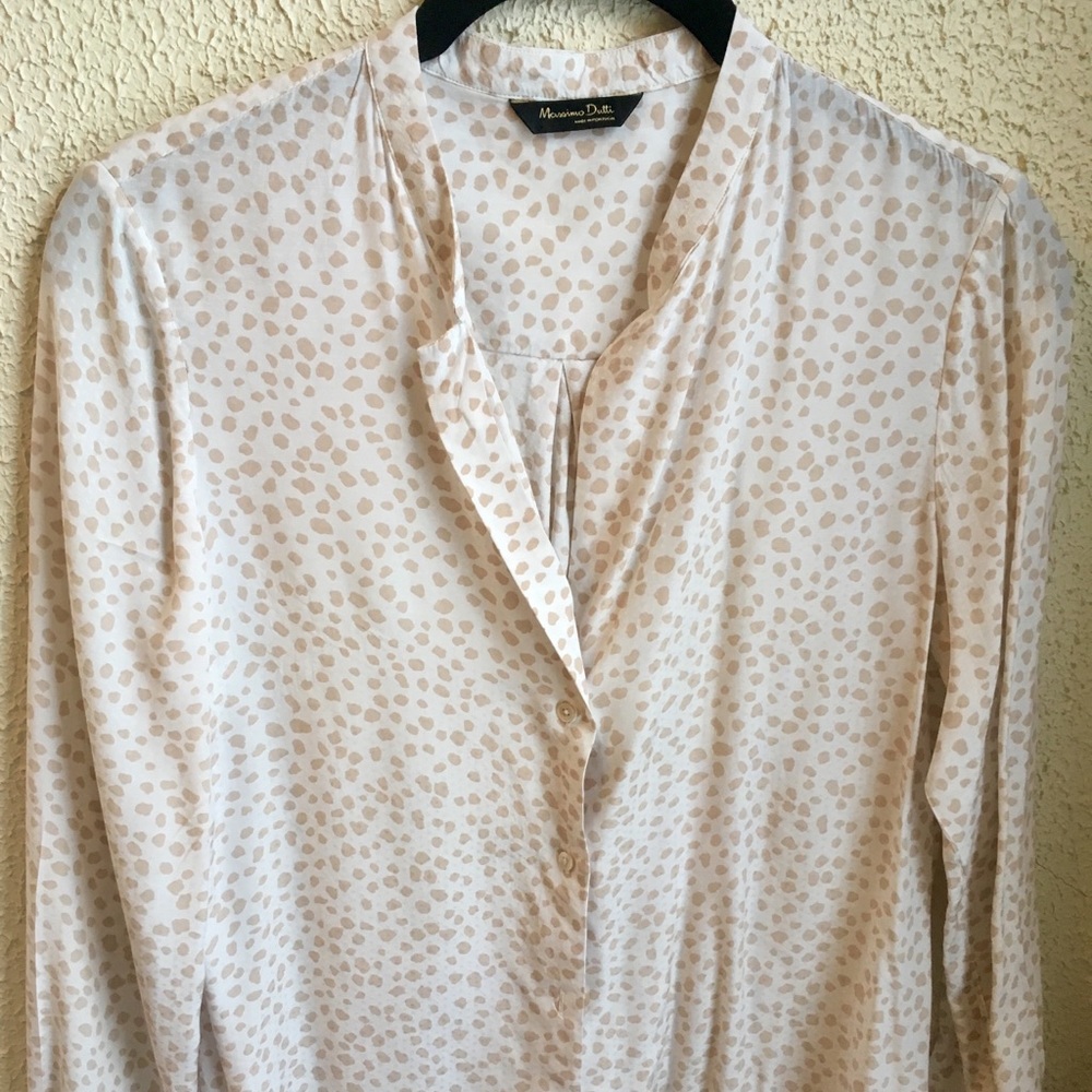 Massimo Dutti Animal Print Shirt
